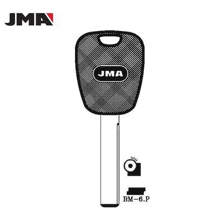 JMA BMW HU92RP PLASTIC HEAD Mechanical Key (2-Track)
